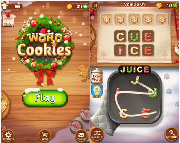 Word Cookies game app