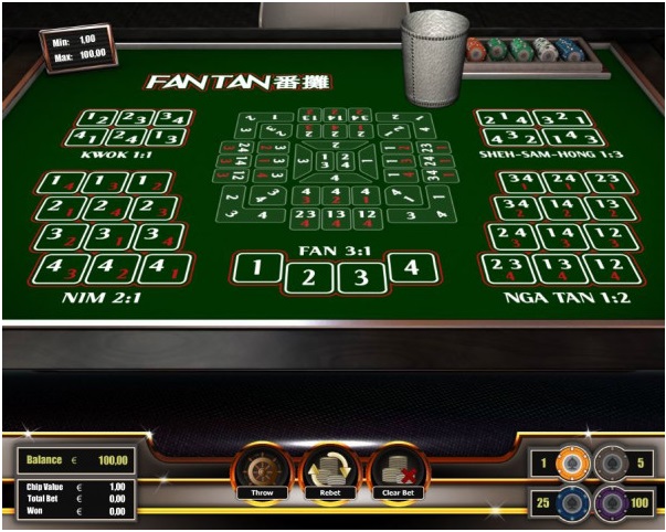 How to play Fan Tan online?