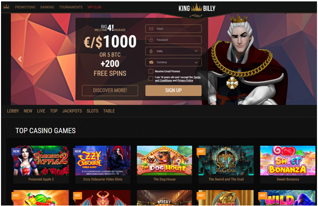 King billy casino