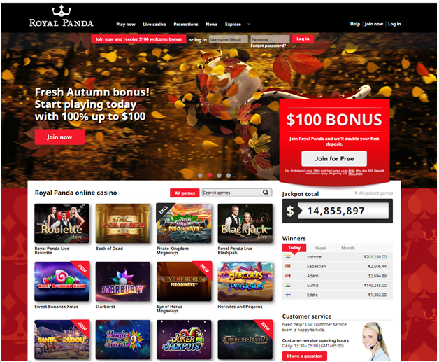 Royal Panda Casino- Scratchits at online casinos